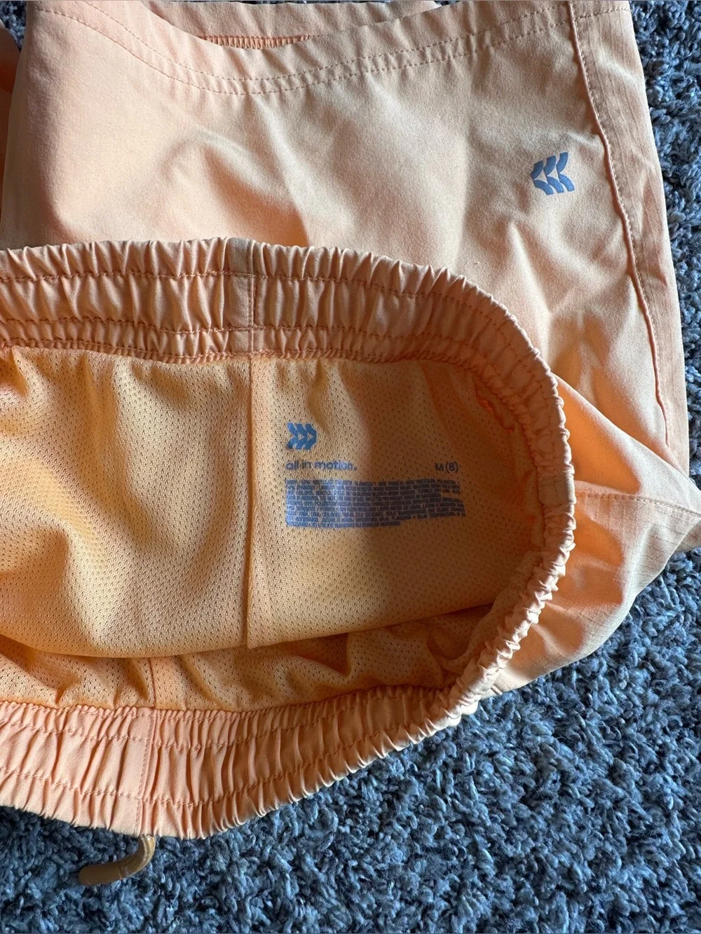 All in Motion Orange Elastic Waist Casual Shorts Boys M/8